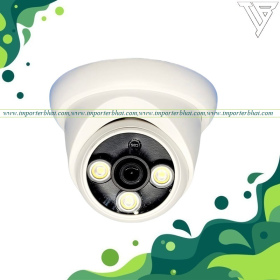 3 array imported pillarless star ight led hik cctv dome camera housing with led & glass